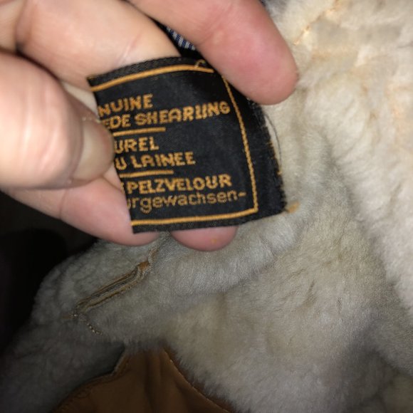 Incredible Vintage Shearling Embroidered Coat/mitt - Picture 8 of 15